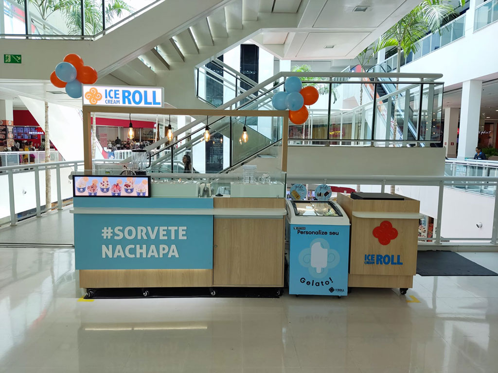 Ice Cream Roll - Franquia de Sorvete na Chapa - Quiosque Compacto