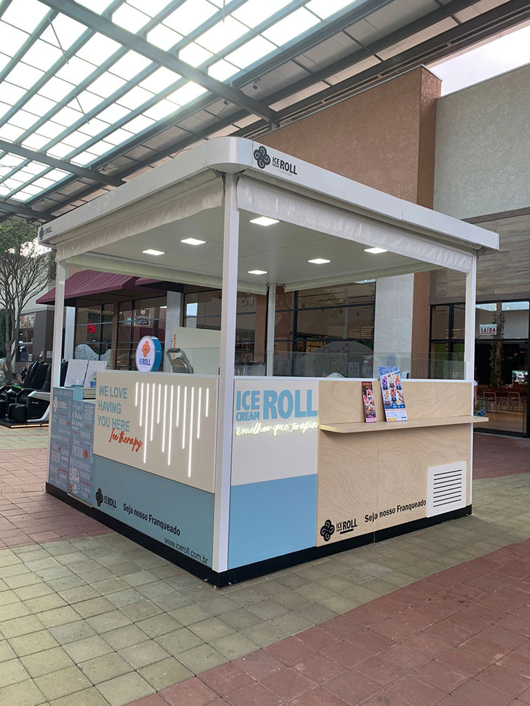 Ice Cream Roll - Franquia de Sorvete na Chapa - Quiosque Externo