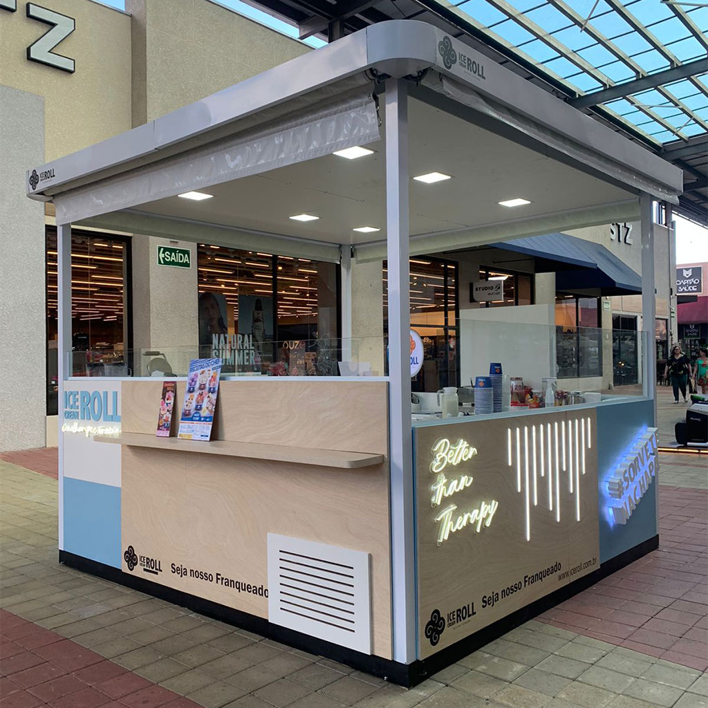 Ice Cream Roll - Franquia de Sorvete na Chapa - Quiosque Externo