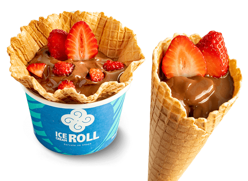 Ice Cream Roll | Fondue Waffle
